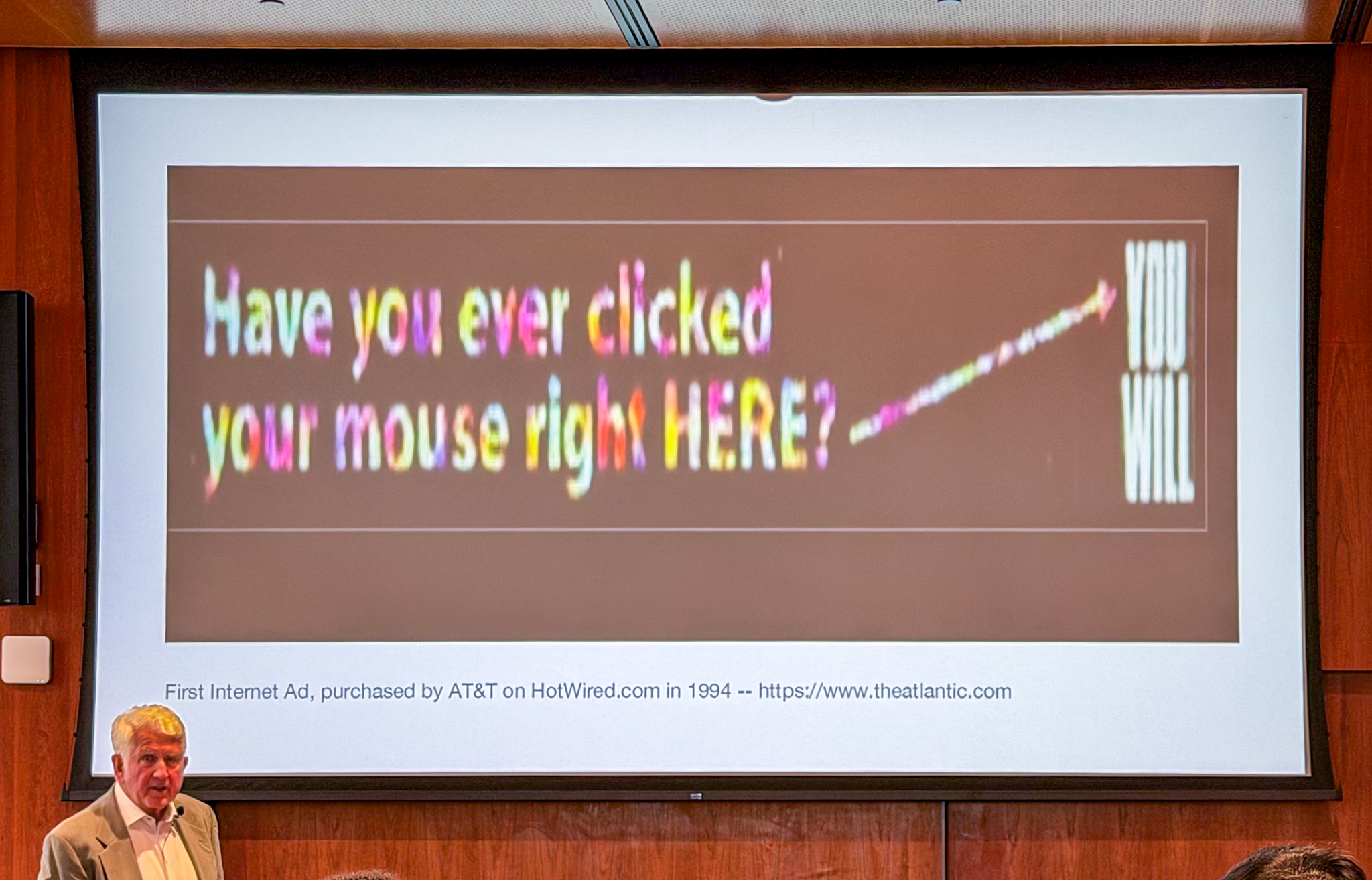 The first internet advertisement, 1994